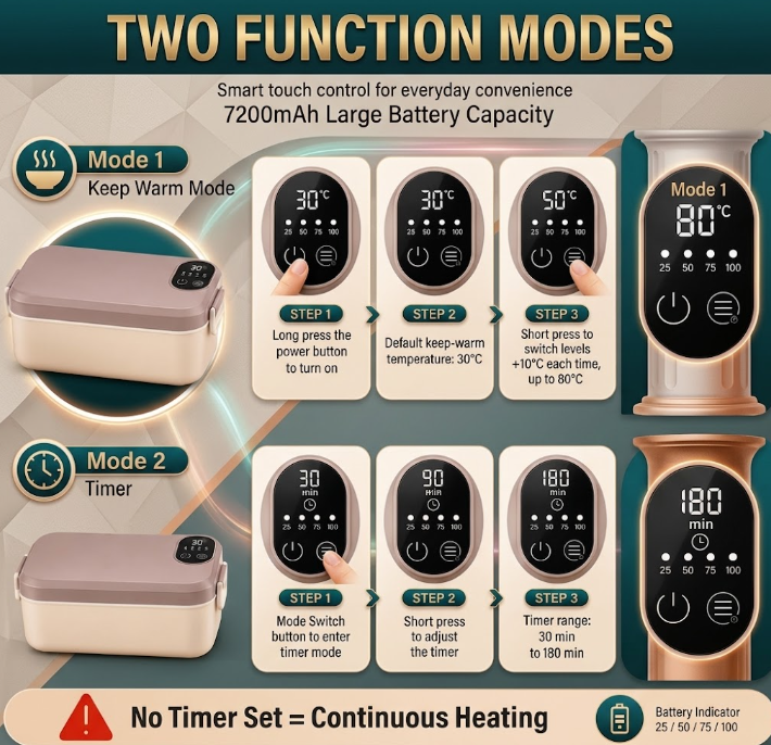 Cordless Heated Lunch Box